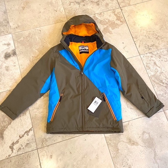 Spyder Boys NWT Armageddon Ski Jacket Coat Sz 20 - Picture 1 of 5